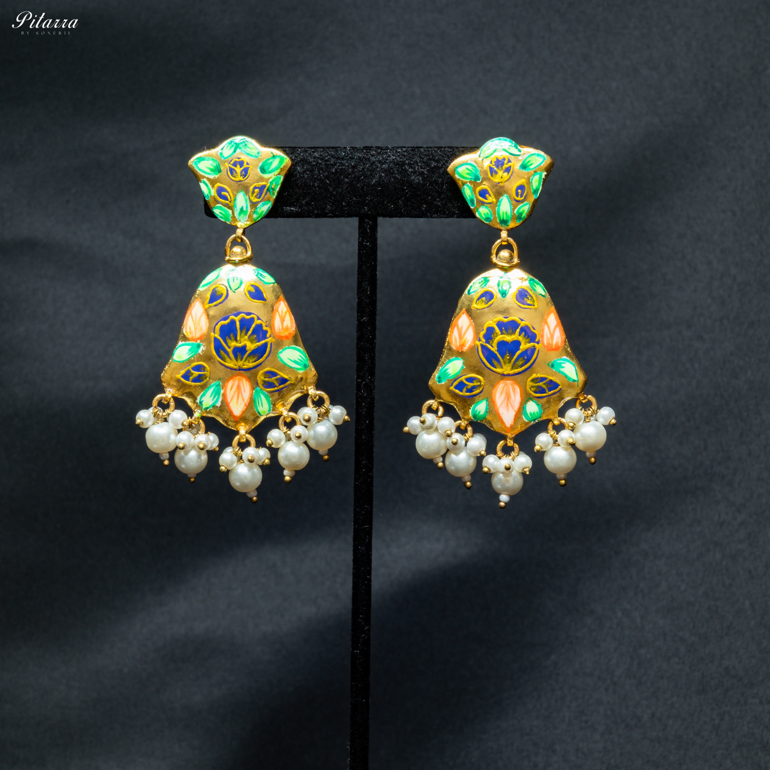 Maharani_Kundan_Rajwada_Jodhpuri_Necklace_Set_Earrings