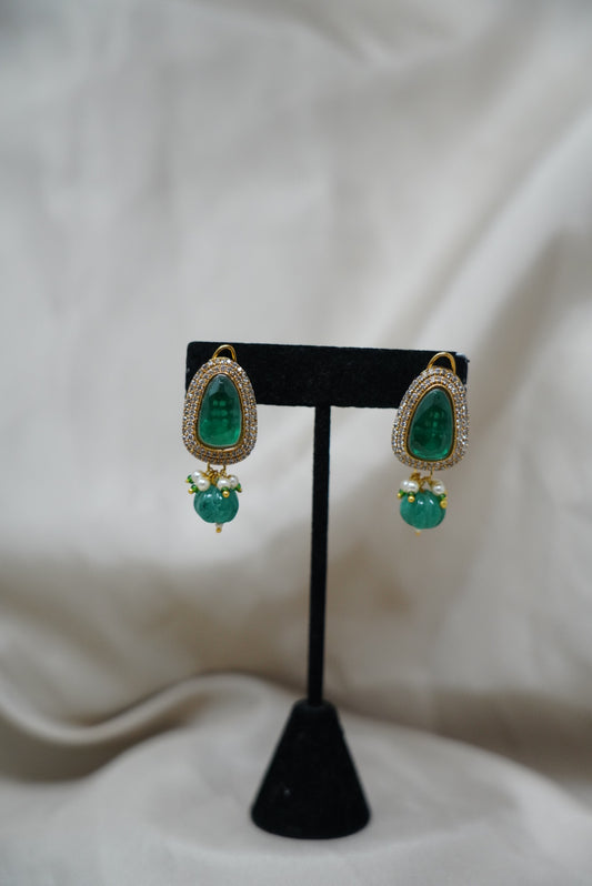 Gorgeous Emerald Women Earrings
