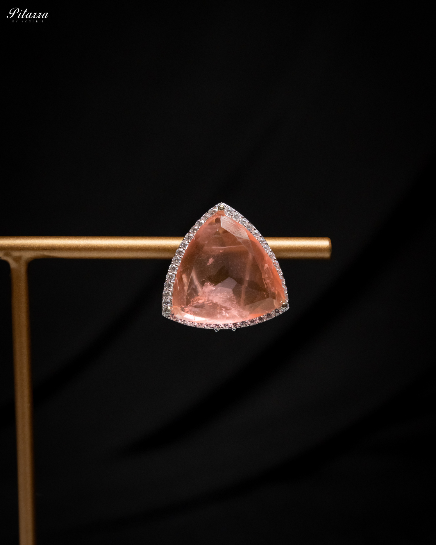 Peachy Pink Colored Stone CZ Earrings_Zoom Earrings