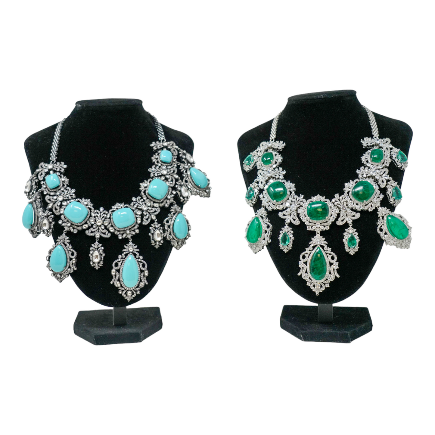 Elegant Russian Emerald Victorian Necklace