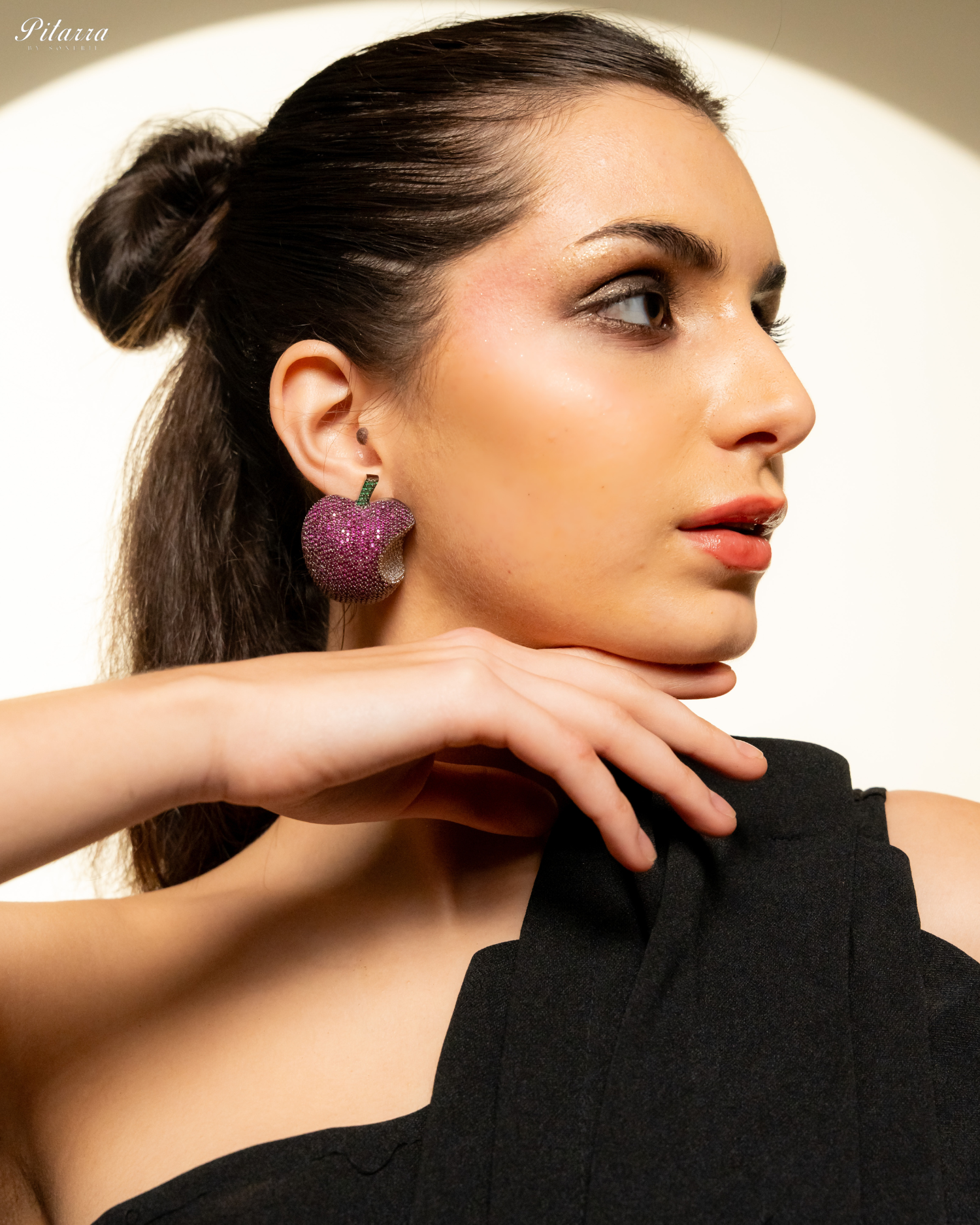 Pink Victorian Polish Earrings_Side Image