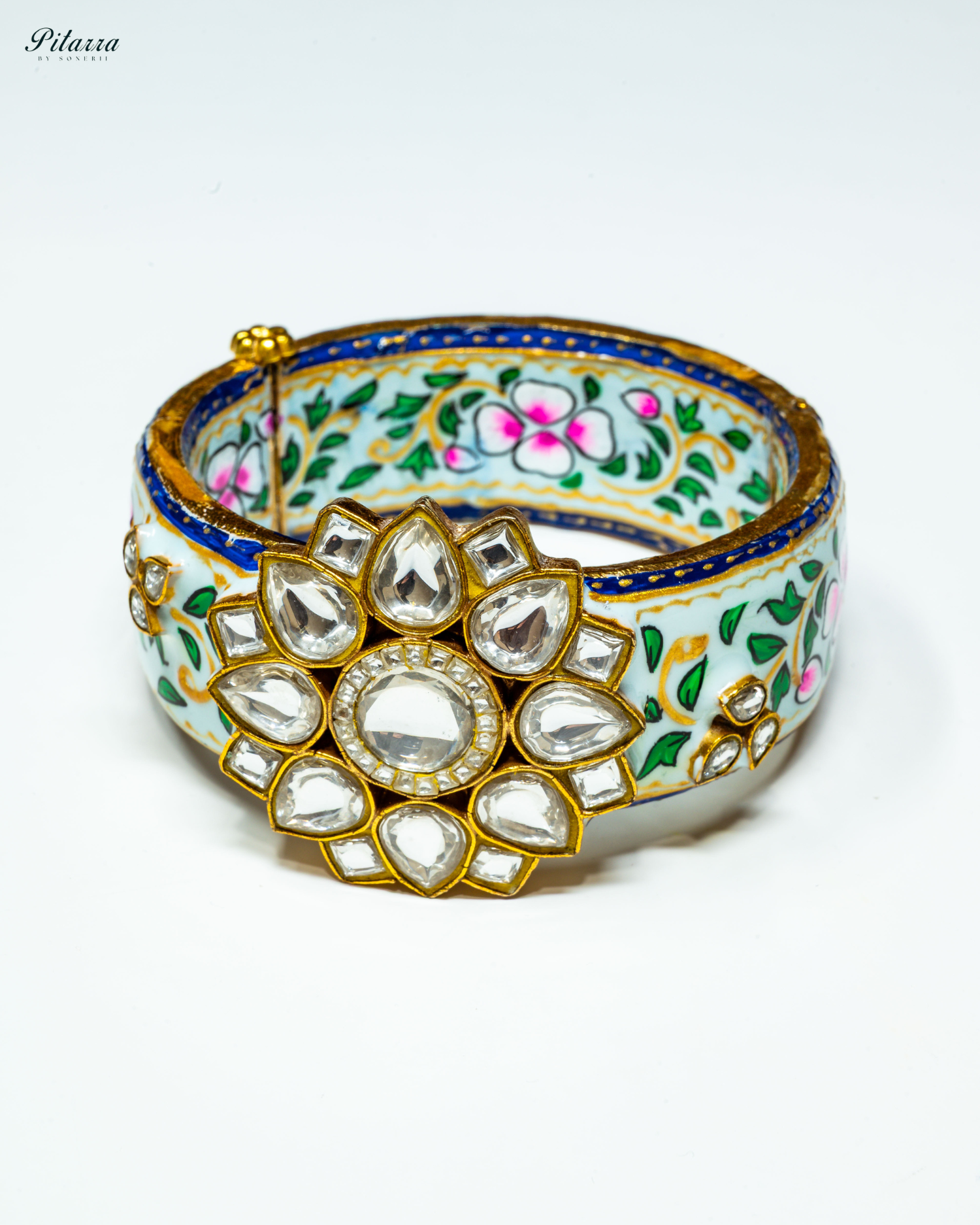 Precious Green Meenakari Bangle Set_Front Page