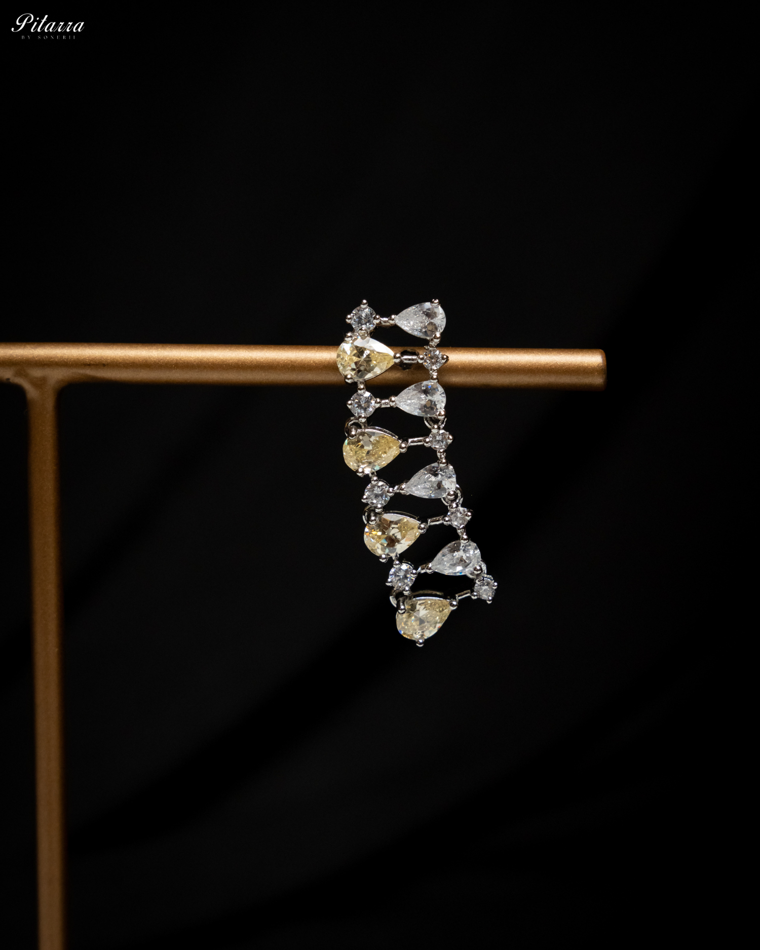 Yellow Drop CZ Necklace Set_Zoom Earrings