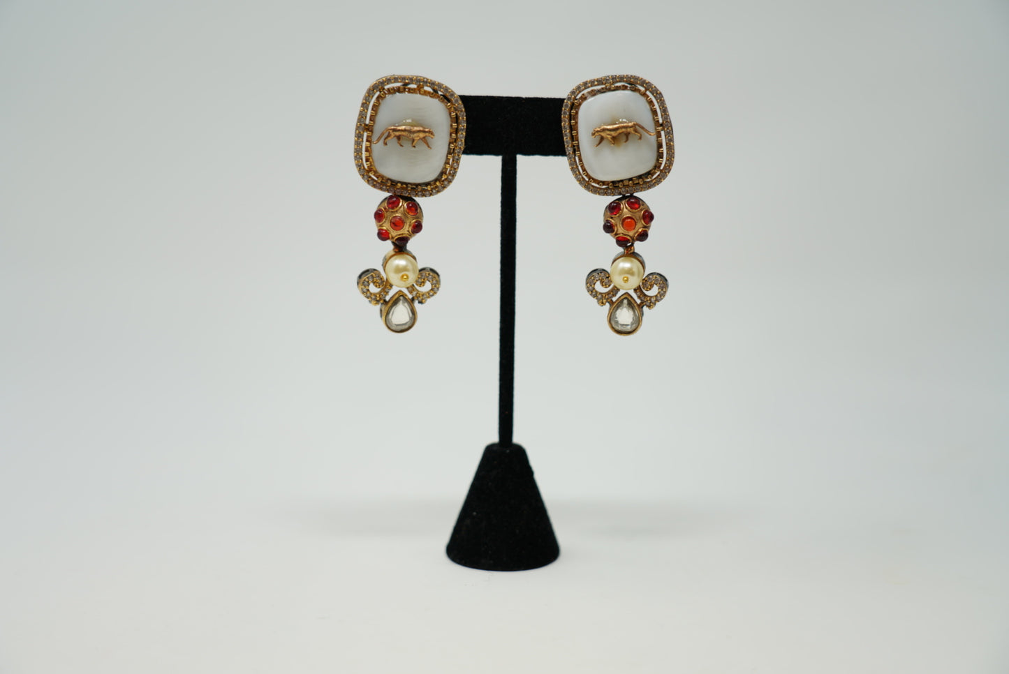 Elegant AD Stones Hanging Earrings