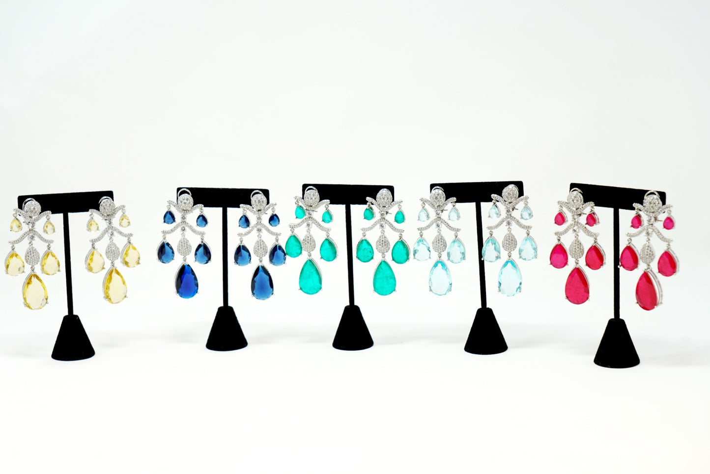 Waterdrop Shiny Crystal Dangle Earrings