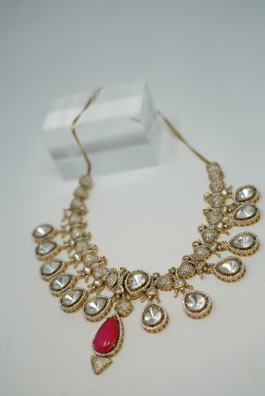 Antique Zircon Necklace Set for Women